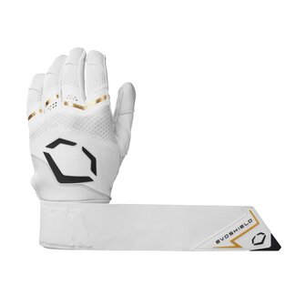 Evoshield Carbyne Batting Gloves with Strap White