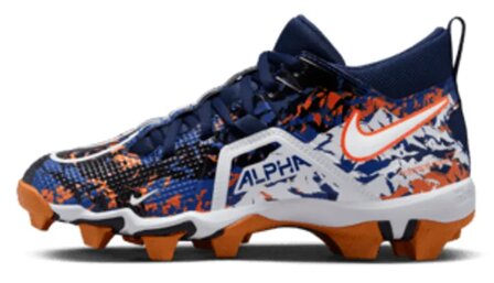 Nike Menace 3 Navy/Orange High Rubber Cleats