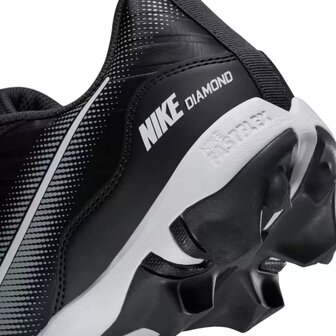 Nike Huarache 4 Black/Grey Low Rubber Cleats