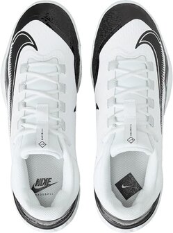 Nike Huarache Elite 4 White/Black Metal Cleats