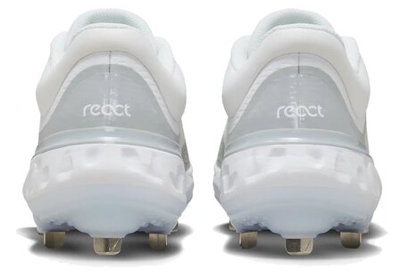 Nike Huarache Elite 4 White/Grey Metal Cleats