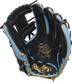 Rawlings Heart of the Hide 11.5&quot; Infield Glove Black/Colombia Blue/Gold RHT