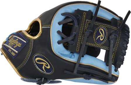 Rawlings Heart of the Hide 11.5&quot; Infield Glove Black/Colombia Blue/Gold RHT