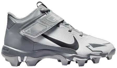 Nike Trout 8 Grey High Rubber Cleats Beeball