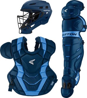 Easton Elite X Catcher Set Adult Navy/Colombia Blue