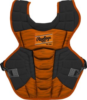 Rawlings Velo 2.0 Chest Protector Adult Black/Orange