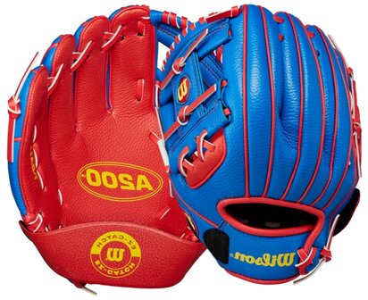 Wilson A200 10&quot; Youth Glove Royal/Red LHT
