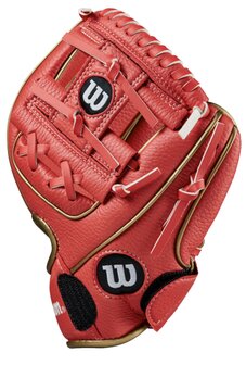 Wilson A200 9&quot; Youth Glove Red/Gold RHT