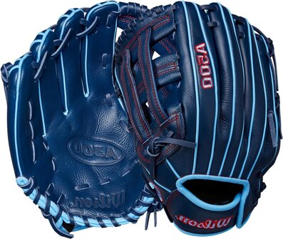 Wilson A500 12&quot; Infield/Pitcher Glove Navy/Baby Blue LHT