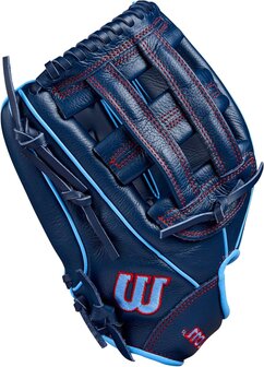 Wilson A500 12&quot; Infield/Pitcher Glove Navy/Baby Blue LHT