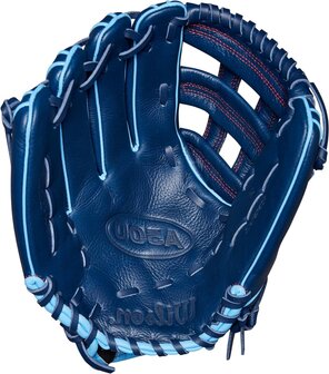 Wilson A500 12&quot; Infield/Pitcher Glove Navy/Baby Blue LHT