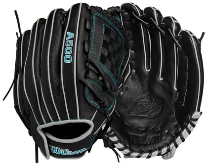 Wilson A500 Siren 12&quot; All-Round Glove Black/Teal RHT