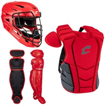 Champro Optimus Champion Plus Catcher Set Adult Scarlet
