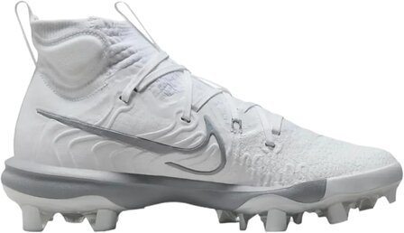 Nike Huarache NXT White/Grey High Rubber Cleats