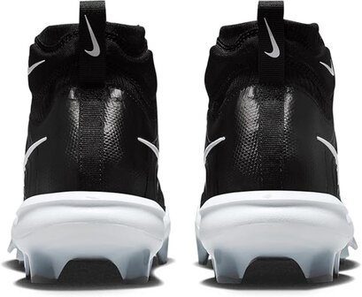 Nike Huarache NXT Black/White High Rubber Cleats