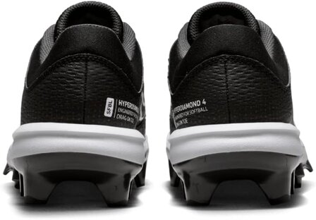 Nike Hyperdiamond 4 Pro Black Low Rubber Cleats