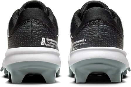 Nike Hyperdiamond 4 Pro Dark Grey Low Rubber Cleats