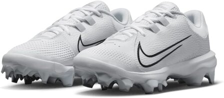 Nike Hyperdiamond 4 Pro White Low Rubber Cleats