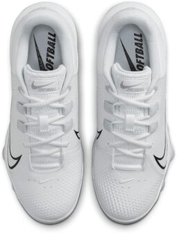 Nike Hyperdiamond 4 Pro White Low Rubber Cleats