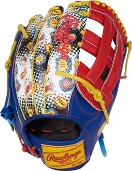 Rawlings Heart of the Hide 12.75&quot; Outfield Glove Royal/Scarlet/Comic RHT