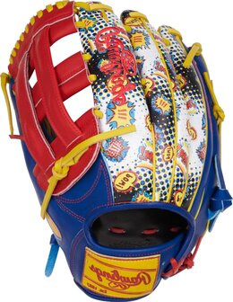 Rawlings Heart of the Hide 12.75&quot; Outfield Glove Royal/Scarlet/Comic LHT