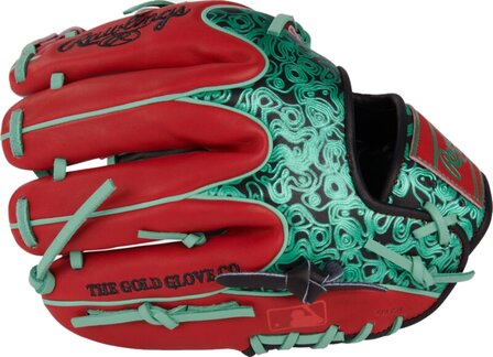 Rawlings Heart of the Hide 11.5&quot; Infield Glove Scarlet/Black/Mint RHT