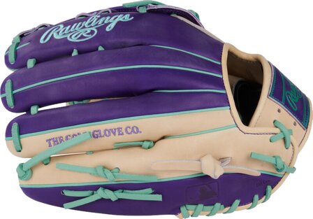 Rawlings Heart of the Hide 12.75&quot; Outfield Glove Camel/Purple/Mint RHT