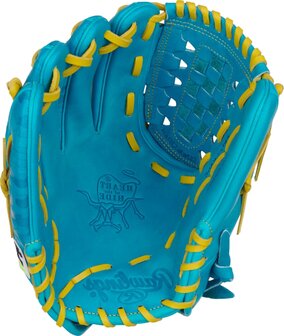 Rawlings Heart of the Hide 12&quot; Pitcher Glove Teal/Yellow LHT
