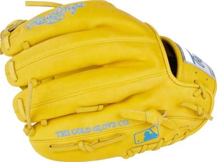 Rawlings Heart of the Hide 11.5&quot; Infield Glove Yellow/Blue RHT