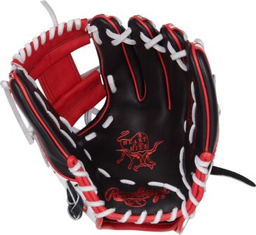 Rawlings Heart of the Hide 11.5&quot; Infield Glove Black/Red/White Casino RHT