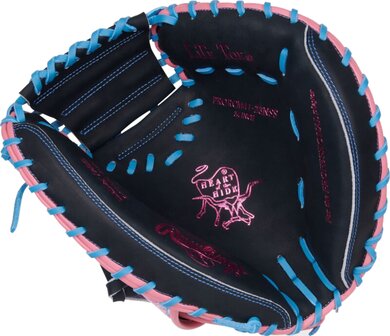 Rawlings Heart of the Hide 34&quot; Catcher Glove Black/Blue/Pink Waves RHT