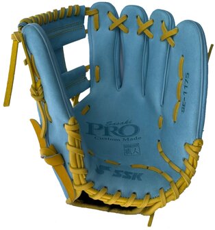 SSK Pro Custom 11.75&quot; Infield Glove Colombia Blue/Yellow RHT