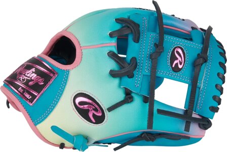 Rawlings Heart of the Hide 11.5&quot; Infield Glove Teal/Pink/Mint RHT
