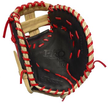 SSK Pro Custom 12.25&quot; First Base Glove Black/Camel/Red RHT