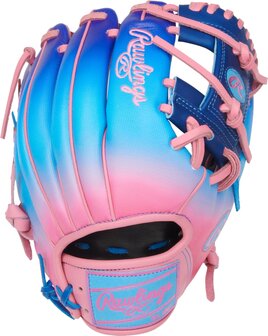 Rawlings Heart of the Hide Fun Burst 11.5&quot; Infield Glove Royal/Colombia Blue/Pink RHT