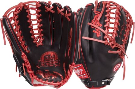 Rawlings Pro Preferred Mike Trout 12.75&quot; Outfield Glove Black/Gray RHT