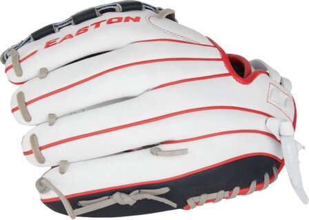 Easton Professional Collection Softball Color Splash 12&quot; All-Round Glove White/Navy/Red RHT