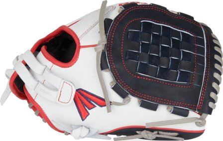Easton Professional Collection Softball Color Splash 12&quot; All-Round Glove White/Navy/Red RHT