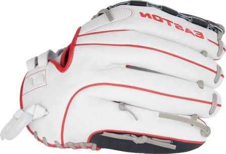 Easton Professional Collection Softball Color Splash 12.5&quot; All-Round Glove White/Navy/Red LHT