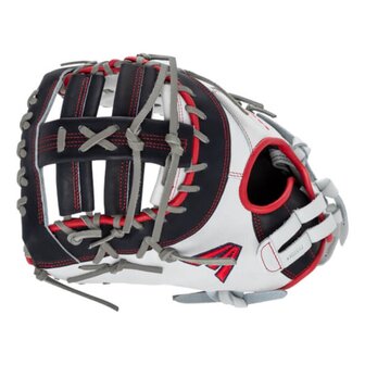 Easton Professional Collection Softball Color Splash 13&quot; First Base Glove White/Navy/Red LHT
