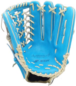 SSK Advanced 12.75&quot; Outfield Glove Electric Blue/Camel RHT