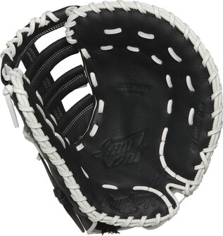 Rawlings Shut Out Softball 12&quot; First Base Glove Black/White RHT