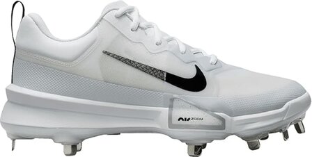 Nike Trout 9 Pro White Metal Cleats