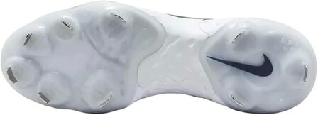 Nike Huarache Elite 4 White/Navy Metal Cleats