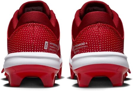 Nike Hyperdiamond 4 Pro Scarlet Low Rubber Cleats