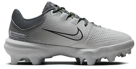 Nike Hyperdiamond 4 Pro White/Grey Low Rubber Cleats