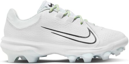 Nike Hyperdiamond 4 Pro White/Volt Low Rubber Cleats