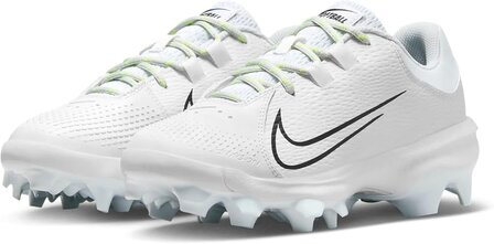 Nike Hyperdiamond 4 Pro White/Volt Low Rubber Cleats