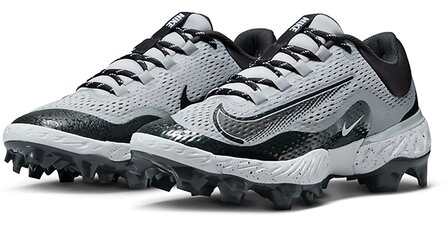 Nike Huarache Elite 4 Grey/Black Low Rubber Cleats