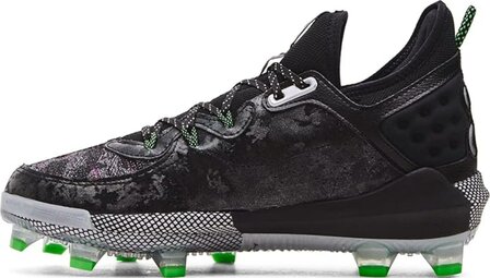 Under Armour Harper 8 Elite Black/Green High Rubber Cleats